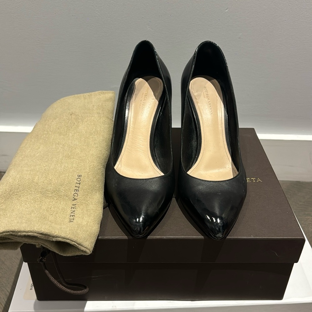 Bottega Veneta Scarpa Pelle Nappa Lux Black heels